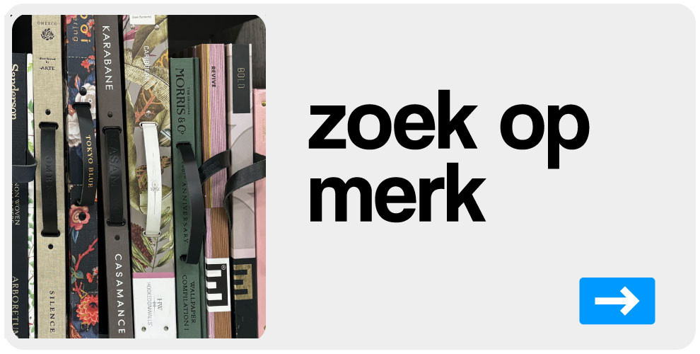 Zoek je een merk behang? Zoek hier op in onze lijst.