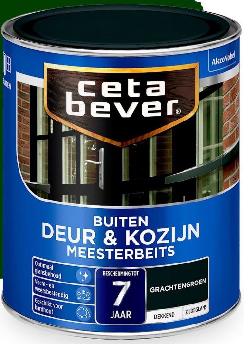 Cetabever Meesterbeits Deur Kozijn 750 Ml Dekkend Grachtengroen 650 