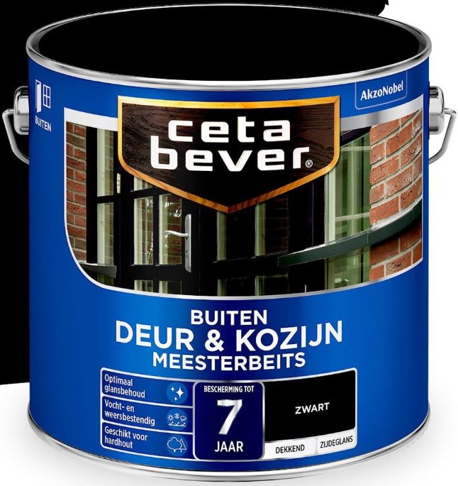 Dokter Overgang Schrijf op Cetabever Meesterbeits Deur&Kozijn 2.5 ltr Dekkend Zwart 250 |  www.colorstore.nl