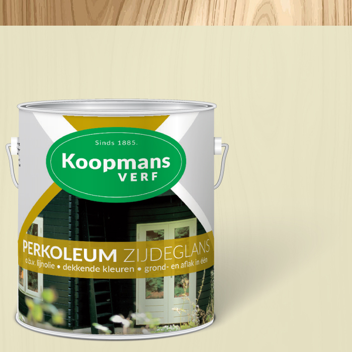 Doe mijn best Panter Defilé Koopmans Perkoleum Zijdeglans 2.5 liter kleur 302 Roomwit |  www.colorstore.nl