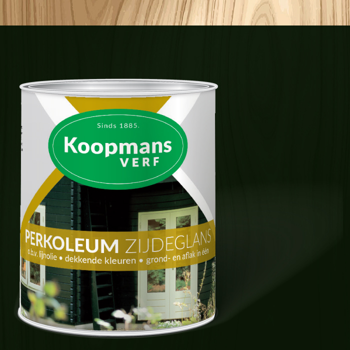 eeuwig communicatie Worden Koopmans Perkoleum Zijdeglans 750 ml kleur 235 Antiek groen |  www.colorstore.nl