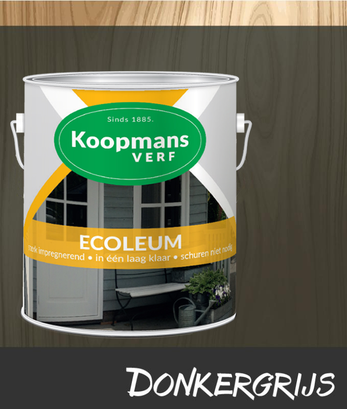 Koopmans Ecoleum liter donkergrijs | www.colorstore.nl