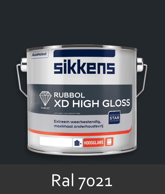 Sikkens-Rubbol-XD-high-gloss-ral-7021-2.5-liter